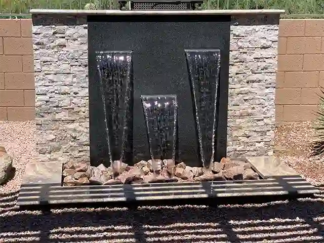 hardscape water feature